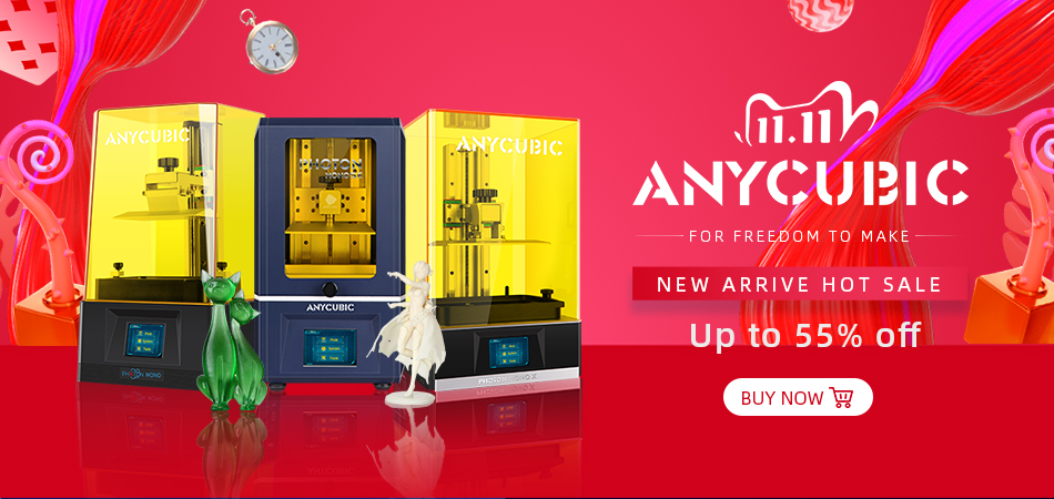 ♦️11.11 Global Shopping Carnival ♦️
Start in 13 days
🛒Add to Cart and Wishlist in advance, enjoy priority delivery.
anycubic3dprinter.aliexpress.com
🎉🎉

#anycubic #photonmono #photons #3dprinter #3dprinting #3dprint #aliexpress1111 #resin #resin3dprinter #washandcure #aliexpress
