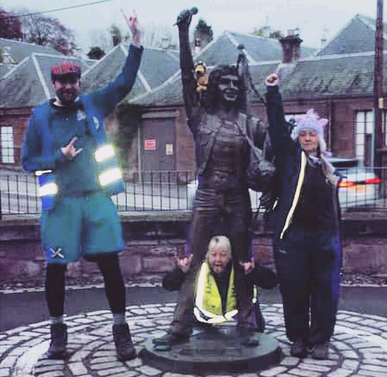 54. Both the 500 mile & 1320 mile Digital Covenant indy-walk team are planting Yes Stones on their route, in addition to End London Rule stickers. Brechin, Kirriemuir and Forfar came in for some attention yesterday. Rock off.