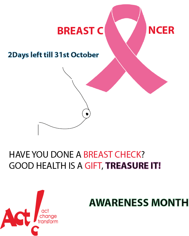 tendasasa's tweet photo. Amidst COVID-19, stay safe but remember to have a breast check. Together let's fight cancer to the end! #BreastCancerAwarenessMonth @MsPeacepreneur @maksphoria https://t.co/C7J1nK9NLo