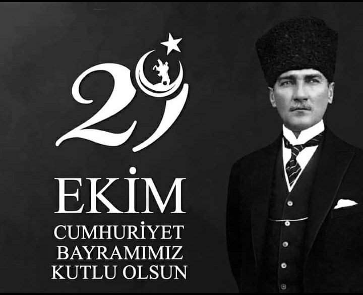 Cumhuriyetimiz 97 Yaşında.. 🇹🇷

Başta Gazi Mustafa Kemal Atatürk olmak üzere, vatanımızın bölünmez bütünlüğü için can veren Aziz şehitlerimizin ruhları şad olsun. Rahmetle.. Minnetle..🤲
#29EkimCumhuriyetBayramı