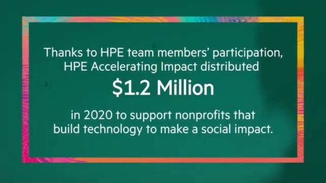'HPE Accelerating Impact delivers a new record of critical support for tech nonprofits in year of unprecedented need' #HPEGives dy.si/V7HJx7