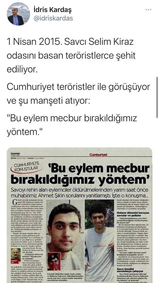 Herkesin Cumhuriyet bayramı kutlu olsun. Sizinki hariç <a href="/cumhuriyetgzt/">Cumhuriyet</a>