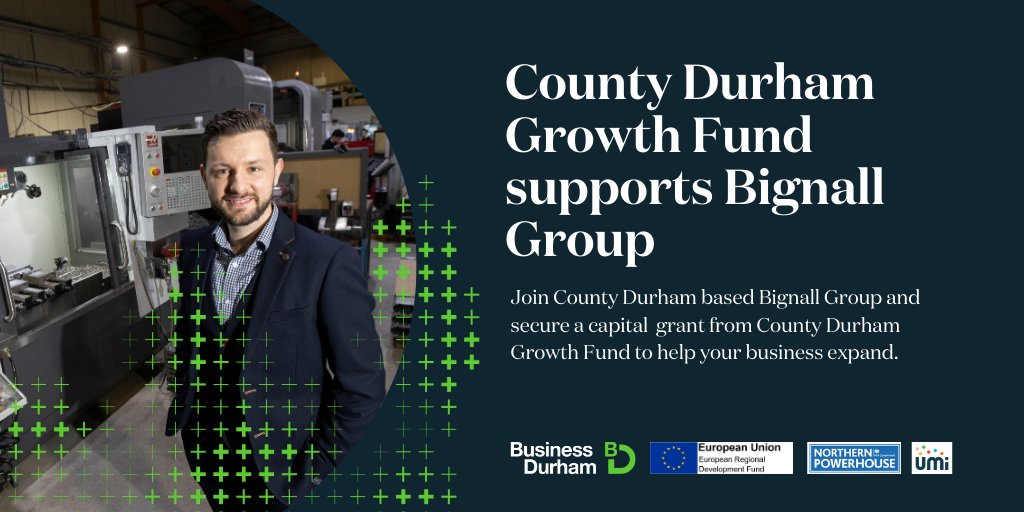 _BusinessDurham's tweet photo. County Durham Growth Fund supported Shildon based @BignallGroup to expand and create #jobs  - find out if your #countdurham business can apply for a capital grant
👉 https://t.co/187cLl4gKO
☎️ 0191 7161006
#CDGF
#Capitalgrant https://t.co/PNdYRYHINR
