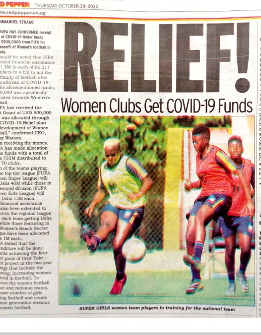 OfficialFUFA's tweet photo. Football stories in the Ugandan dailies on 29/10/2020.
@DailyMonitor @RedPepperUG @bukeddeonline
#FUFAUpdates https://t.co/4w2EDIUpgf