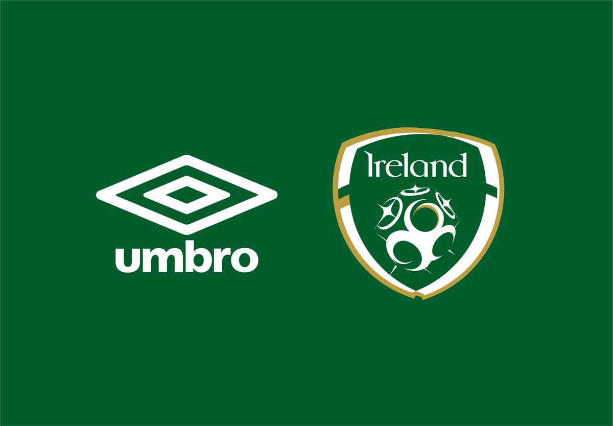 UmbroIreland's tweet photo. Umbro Ireland is proud to announce that it will become the Official Technical Kit Supplier to the @FAIreland beginning with the Senior Men's Team for their friendly against England at Wembley Stadium on Thursday, November 12th. 

#BackToUmbro #FAIreland https://t.co/42qxttcBQ9