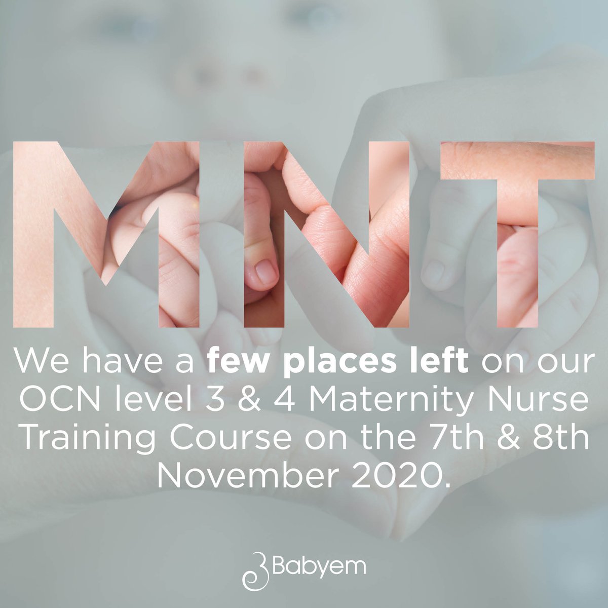 infobabyem's tweet photo. We have a few places left on our OCN level 3 & 4 Maternity Nurse Training Course on the 7th & 8th November 2020. Learn more: https://t.co/8tNTvYMQPy #babyem #learnwithbabyem #IBCLC #childcare #maternity #doula #midwife #OCN #sleepcoaching #empoweringparents #gentleparenting https://t.co/lMtWIfqYKS