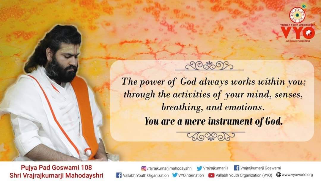 Vrajrajkumarji1's tweet photo. @VYOinternation
#WisdomQuote
#Quoteoftheday
#MotivationalQuote
#PowerofGod
#InstrumentofGod https://t.co/qHyy93xFbI