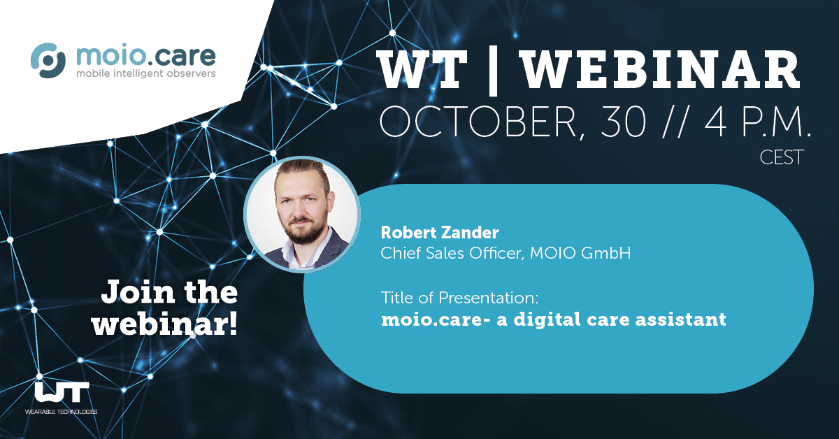 Have you ever wondered how you could take care of your beloved grandparents around the clock even better? With the system developed by <a href="/CareMoio/">moio.care</a>, you have all the tools you need at hand now. Learn more in our next WT | Webinar on October 30, 4 pm CET bit.ly/3oMAAqm
