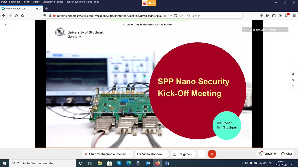 Rolf_Drechsler's tweet photo. Today (virtual) #KickOff Meeting of #DFG-funded Priority Program "#NanoSecurity: From Nano-Electronics to Secure Systems" with project #OptiSecure from @agra_uni_bremen; for more information see https://t.co/RA7wAEVsTj @dfg_public @UniBremen #Security #CyberSecurity https://t.co/iorBdmqX1H