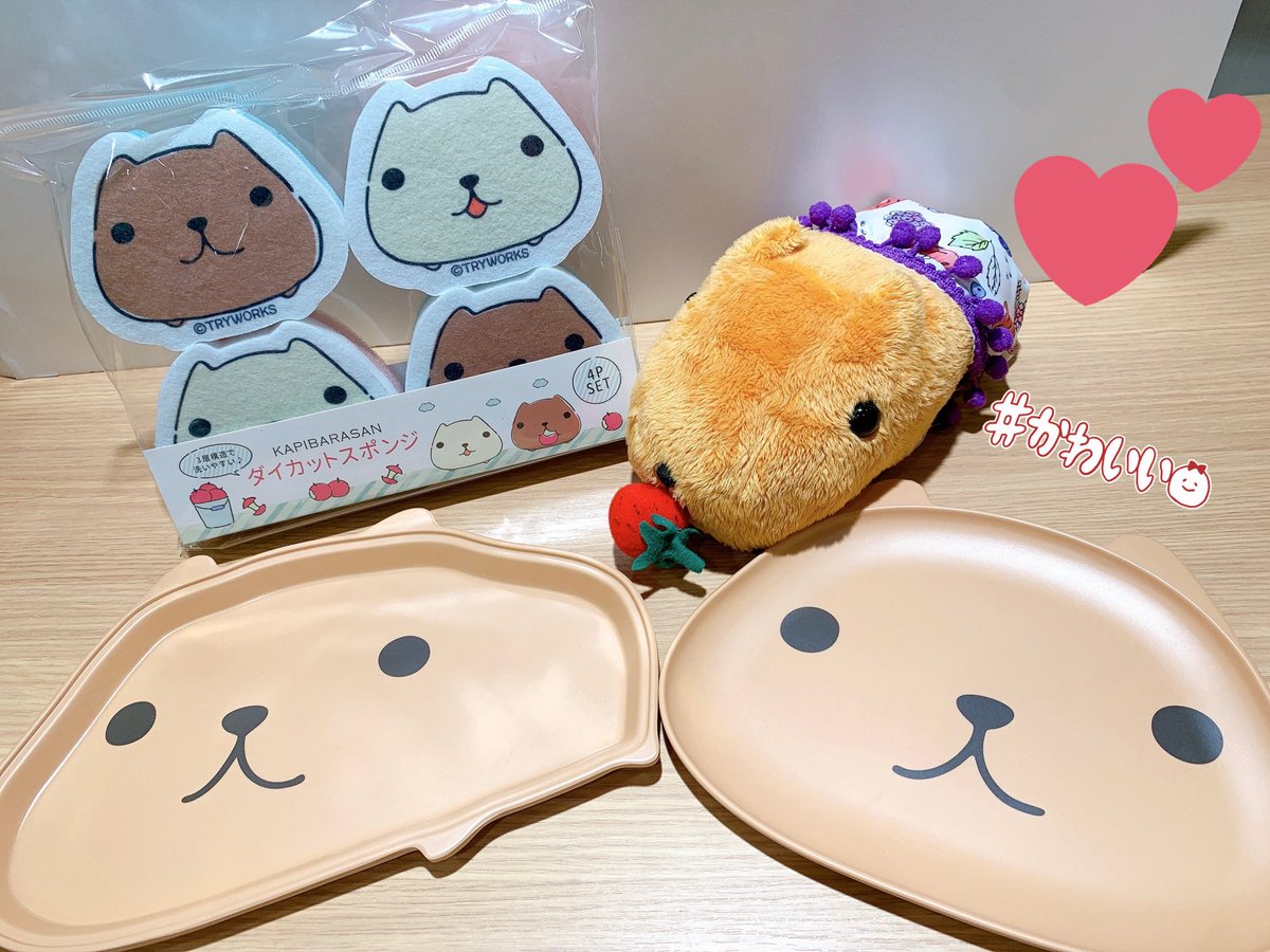 キデイランド大阪梅田店 公式 カピバラさんキュルッとショップ カピバラさん の可愛い新商品が入荷しております 自然素材の竹でできた軽くて割れにくいバンブーファイバーシリーズ なんとお値段は全て300円 税 おすすめはダイカット