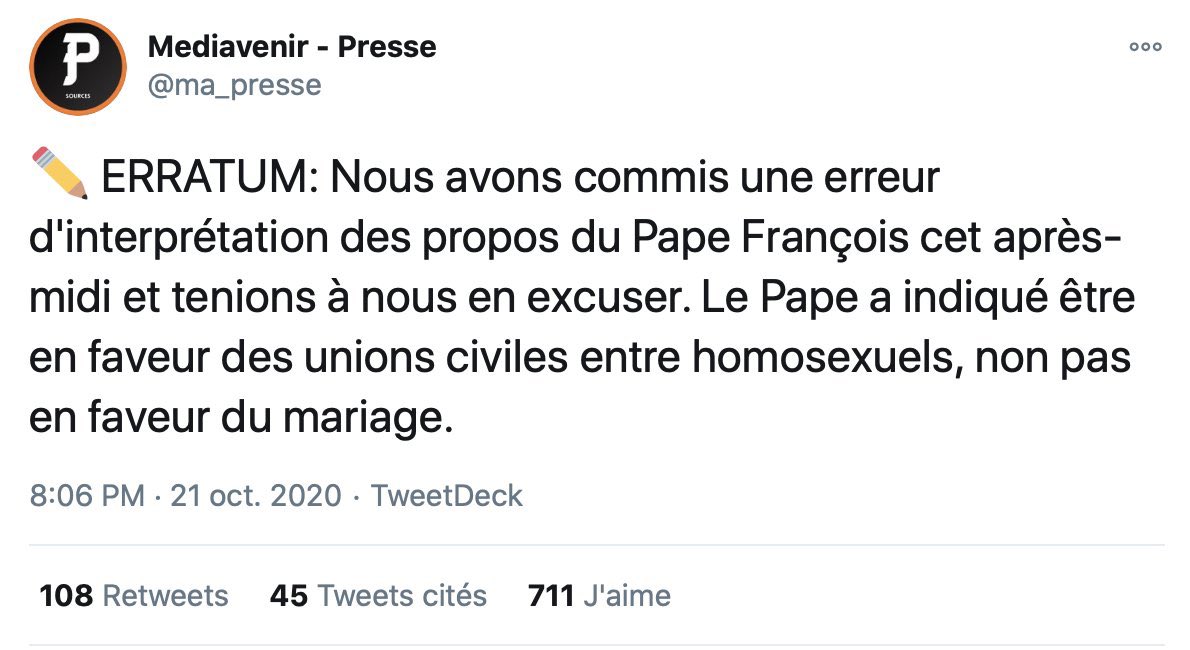 et on parlera pas du fait qu’ils interprètent les faits, la base du journalisme c’est de RELAYER les faits pas de les interpréter