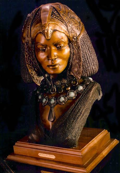 Queen of Sheba (Queen Makeda) An African intelligent queen.___She is referenced to have been a wise, wealthy and very influential ruler who had to meet King Solomon to verify reports of his intelligence and after a series of examinations, she showered him with valuable gifts.