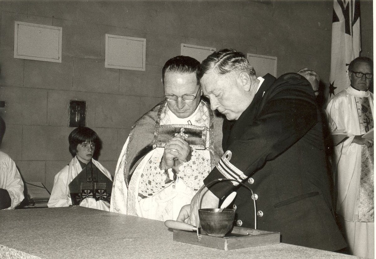 harpersoasis's tweet photo. Consecration of the Catholic chapel - Our Lady Star of the Sea #HMASCerberus #CribPoint - 1977
My Father https://t.co/yN4gby1V6E