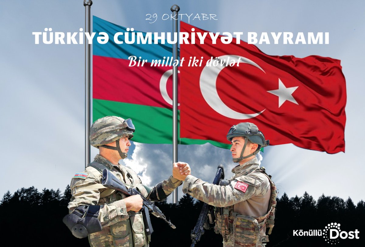 Türkiyə, #Cümhuriyyət Bayramın mübarək! 🇦🇿🇹🇷
#Turkey #Türkiye #29EkimCumhuriyyetBayramı
#Azerbaycan #Azərbaycan
#TürkiyeAzerbaycan #DoksanYediYılOnceBugun
#29EkimCumhuriyetBayramıkutluolsun