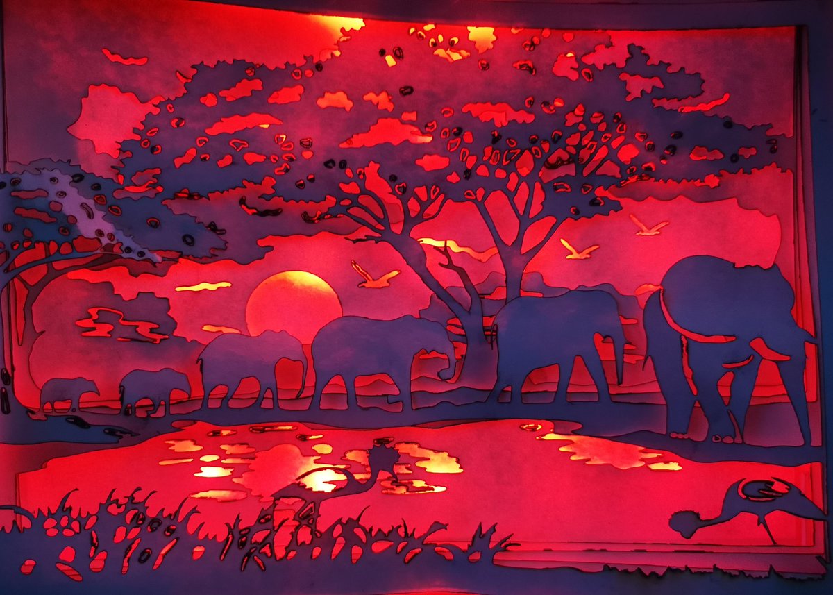 JohnWoo50's tweet photo. Kenyan watering hole lightbox https://t.co/NcHpa7vw4N