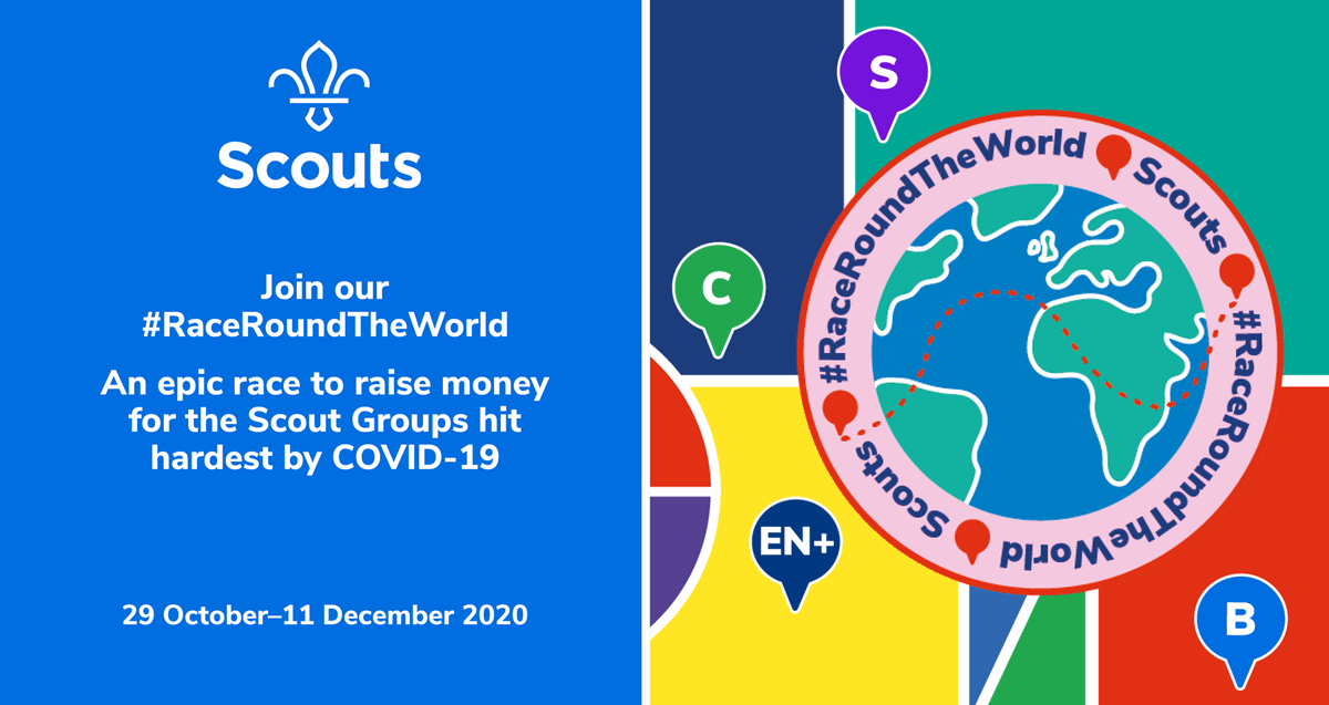 Join us as we #RaceRoundTheWorld for @UKScouting - travel however you can 👨‍🦽🚶‍♂️🏃‍♂️🚵🚣‍♂️🏊‍♀️🏇🧗‍♂️🏂🌍
with @BearGrylls and our amazing ambassadors @Ed_Stafford @saraykhumalo @SteveBackshall @Helenglovergb @EllieSimmonds1 @DwayneFields @Meg_Hine @astro_timpeake ⬇️
scouts.org.uk/about-us/suppo…