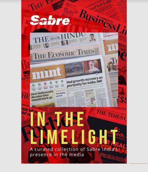 Sabre_India's tweet photo. Here’s the second edition of Sabre India’s digital flipbook that captures the media coverage we received between July 2020 – September 2020. We also urge you to check out the bios of these thought-leaders. https://t.co/nYaXOukT7x
#WeAreSabre #GainingSpeed https://t.co/A55k79SmVw