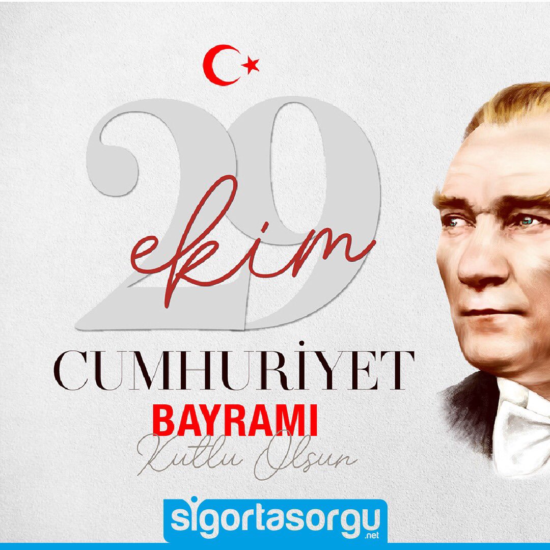 Memleketin her köşesinde onun adı, onun adında güven var. 29 Ekim Cumhuriyet Bayramımız kutlu olsun. 

#Sigortasorgu.net #CumhuriyetBayramı #29Ekim