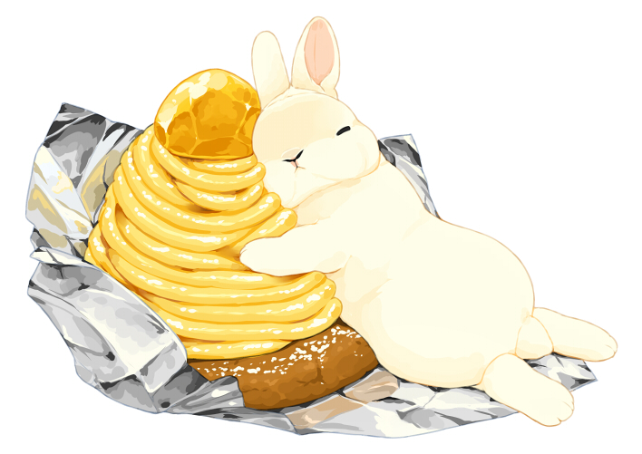 no humans food white background rabbit simple background food focus pancake  illustration images