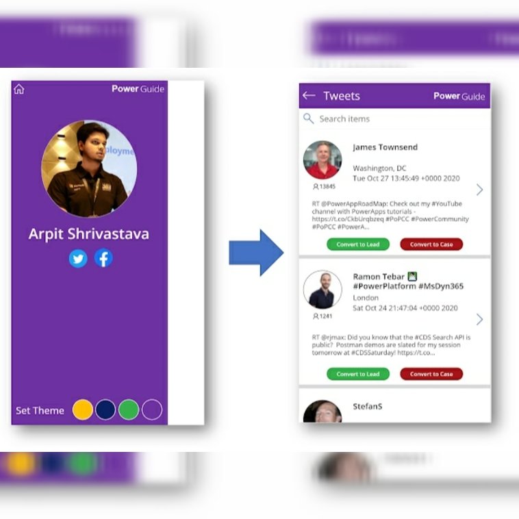 arpitsdynamic's tweet image. 💪 Power Guide Tip 21 ✍️

PowerApps - Convert Twitter Post directly to Lead &amp;amp; Case in Canvas App

arpitmscrmhunt.blogspot.com/2020/10/powera…

#PowerApps #PowerGuide #PowerPlatform
#ThinkDynamicDoDynamic #365Saturday