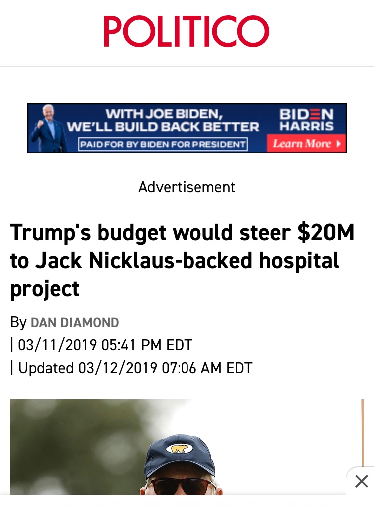 rosanthony3's tweet photo. @jacknicklaus Oh! I guess this explains it. Quid pro quo https://t.co/1rHnPt8Mg5