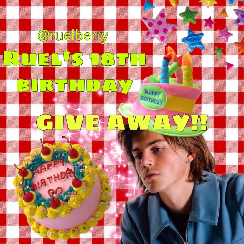 ruelberry's tweet photo. 🥳Ruel’s 18th birthday giveaway🥳
ติดตามได้ทาง ig: @ruelberry นะค้า กติกาตามรูปด้านล่างเลย #ruel #oneruel #oneruelth #blre #ruelberry https://t.co/NMBPCdpu5g