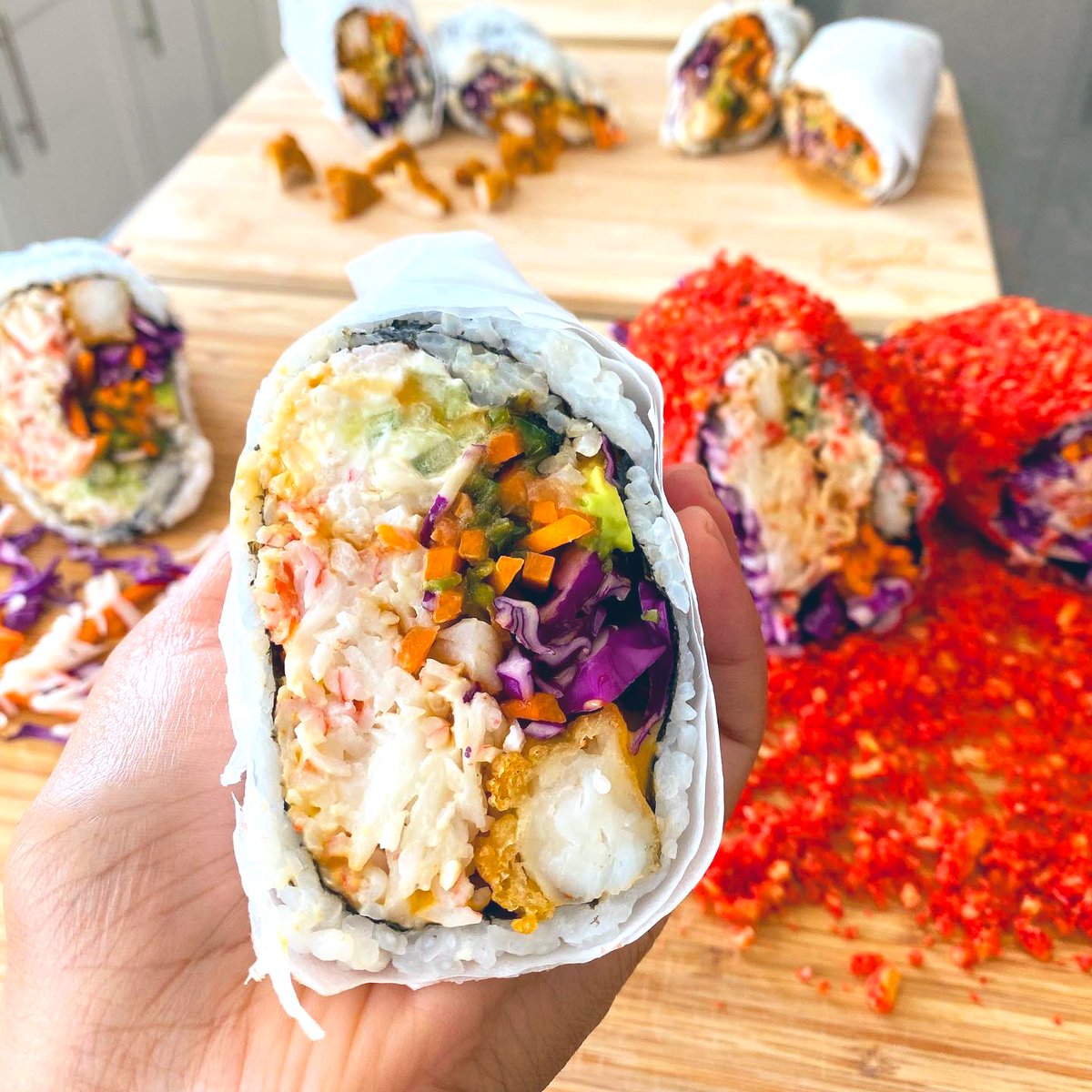 ineedasing's tweet image. 📍Newark, CA. NOW INTRODUCING THE SUSHIRRITO! Taking orders now! Check out @ineedaroll on ig for more details!🍣🌯