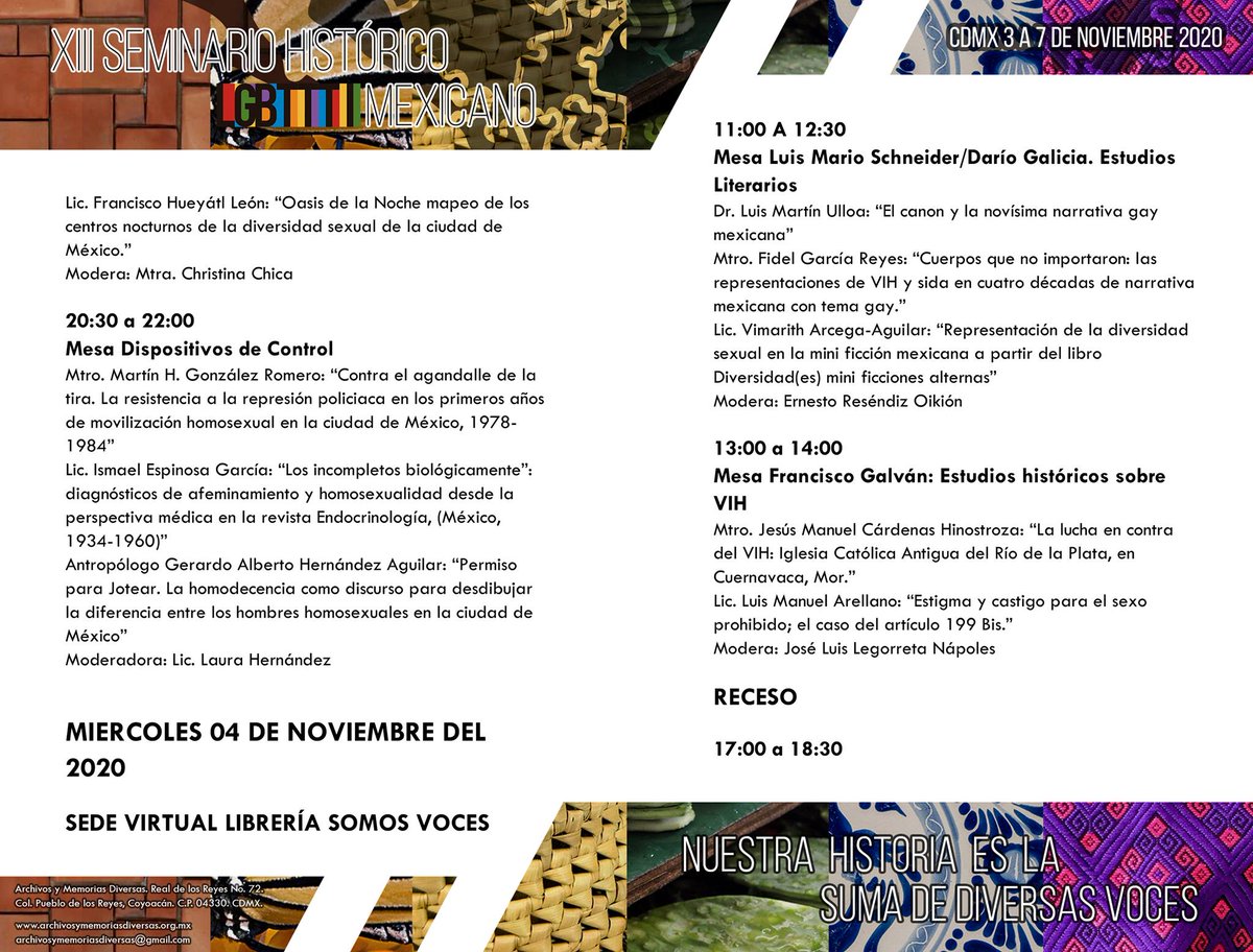 PacoHueyatl's tweet photo. Invitades todes al XIII SEMINARIO HISTÓRICO LGBTTTI MEXICANO. Estaré presentando el 03-Nov mi proyecto de ilustración “Oasis de la Noche: mapeo de los centros nocturnos de la diversidad sexual de la CDMX” @oasisdelanoche Un honor participar 🏳️‍🌈🙏.  https://t.co/vnuLwiV7vA https://t.co/s7OgQkUhNv