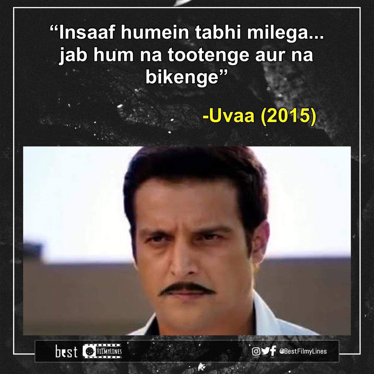 BestFilmylines_'s tweet photo. -Uvaa (2015), dir. Jasbir Bhaati
#bollywood #bollywoodmovie #bollywoodmovies #bollywooddialogue #indiancinema #hindi #hindimovie #dialogue #dialogues #quote #quotes #rvcjinsta #bestfilmylines #uvaa https://t.co/iZcuabDBuX