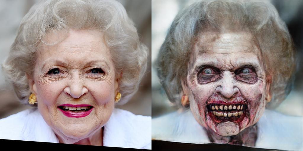 MakeZombie's tweet photo. Zombetty White @BettyMWhite.  https://t.co/mU4PUPRprd #MakeMeAZombie https://t.co/U7geKMuzyR