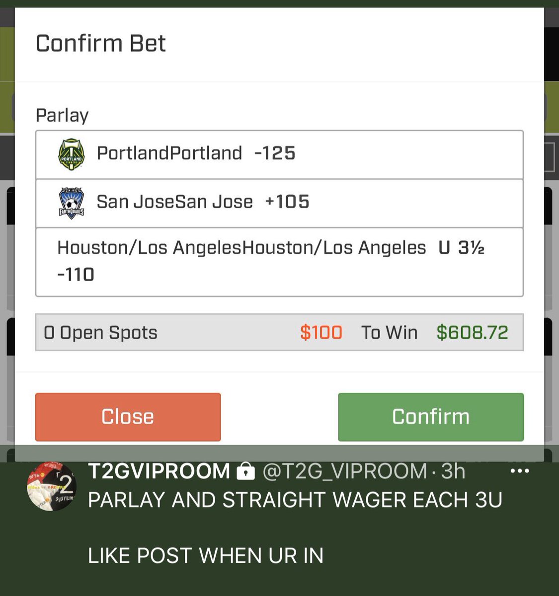 MRT2GPICKS's tweet photo. 🧹 OUR NIGHT CARD HIT ⚽️ AT 90% OVER 15+ SELECTIONS MADE FOR VIP 💪 

SMALLER 📚 

AND END THE NIGHT W A PARLAY CASH AS WELL 🔥 💴 ⚽️ 

#T2GSYSTEM 🤒 https://t.co/mr4xwuH6yG