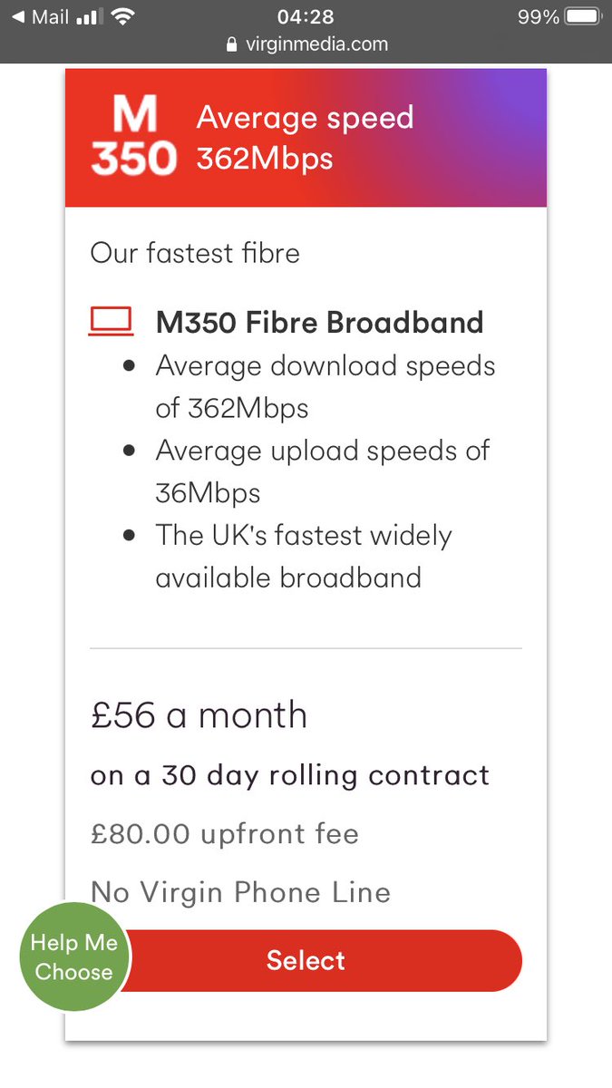 JamieL33s's tweet photo. @virginmedia can you explain why, when not in contract, I’m paying more for the M350 flexible contract than advertised? https://t.co/j0gV005170