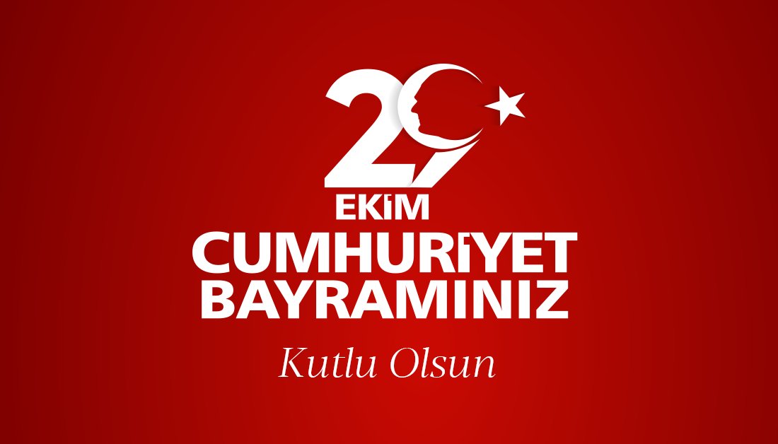 Ulu Önder Mustafa Kemal Atatürk'ün bağımsızlık hayali ve Türk milletinin üstün çabaları ve azmiyle kurulan Türkiye Cumhuriyeti'nin 97. yaşını kutluyoruz! 

#29Ekim #29EkimCumhuriyetBayramı #29ekimcumhuriyetbayramıkutluolsun