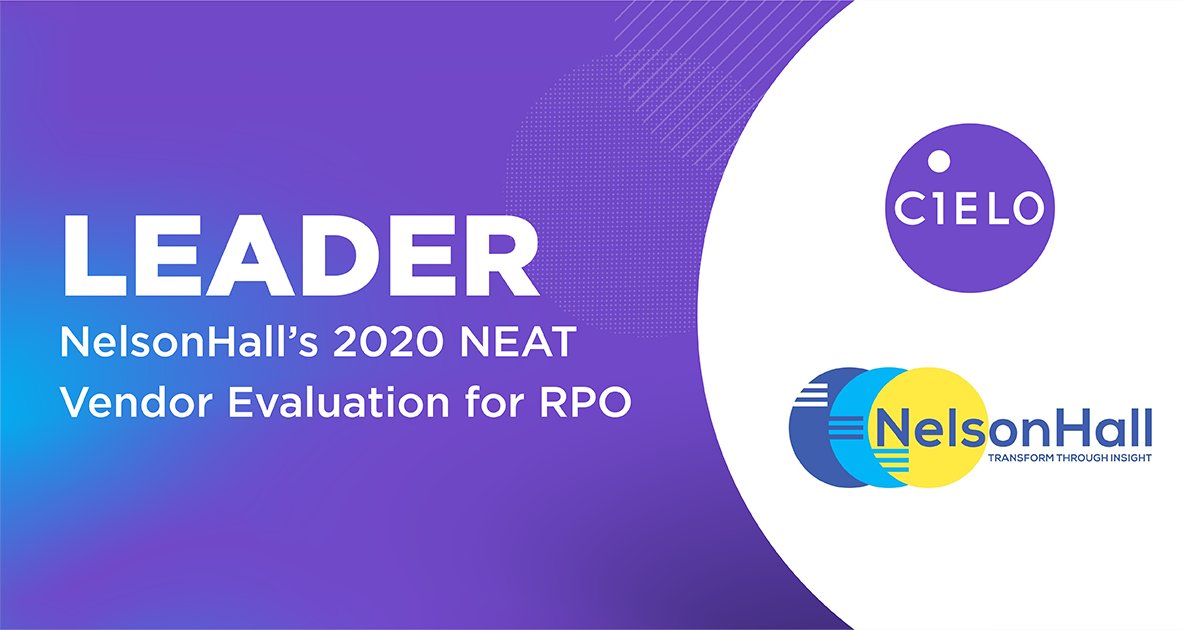 Delighted to share <a href="/CieloTalent/">Cielo</a> has again been selected as a Leader in <a href="/NHInsight/">NelsonHall</a> NEAT vendor evaluation for RPO. soamp.li/egXu #talentmindset