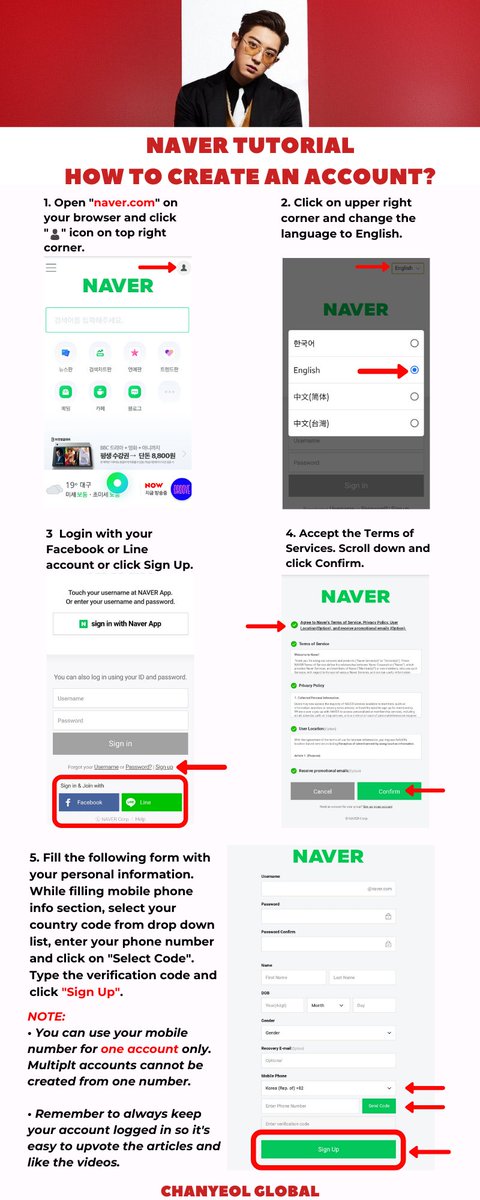 ChanyeolGlobal's tweet photo. ❗IMPORTANT❗

• Please search the following words in thread below on https://t.co/slvHJKzcHK
• Stay on the page for 1-2 mins. Like, share and upvote all the positive articles and naver videos.
• Follow the tutorial below to create the account.

#CHANYEOL #찬열 #엑소찬열 https://t.co/6ZB6SwiCoU