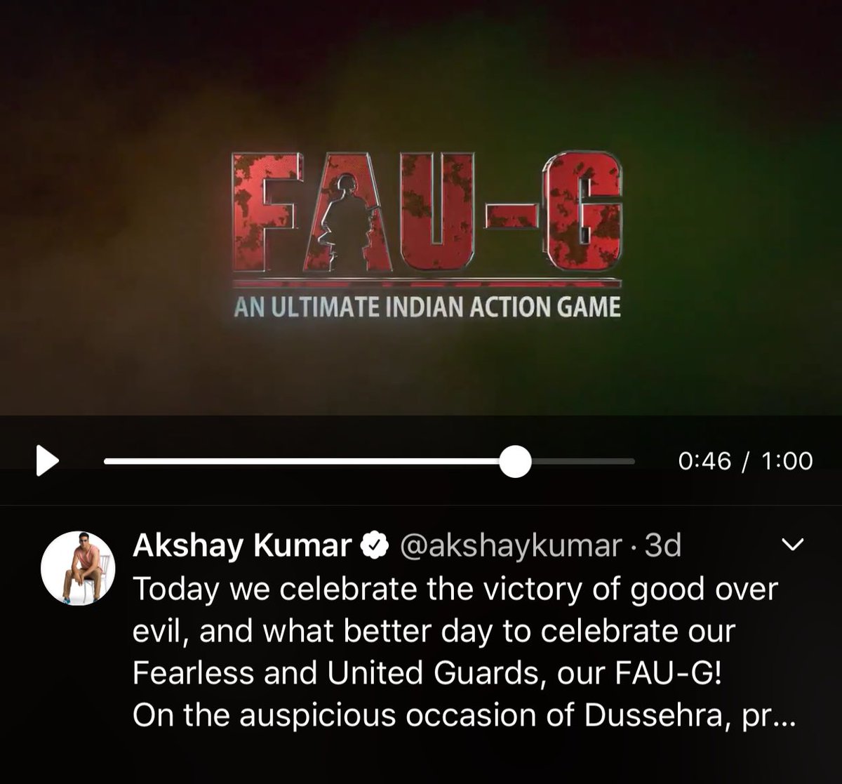HiManshuu_k's tweet photo. #FauGTeaser is lit 🔥🔥🔥🔥 https://t.co/WyXrSiRYl2