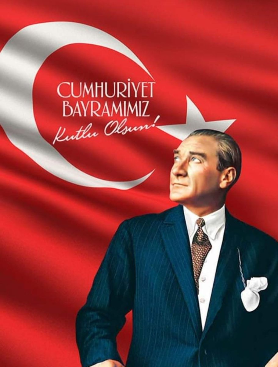 Biz Cumhuriyetiz!

19 Mayıs 1919'da direniş olduk.

23 Nisan 1920'de millet olduk.

30 Ağustos 1922'de zafer olduk.

29 Ekim 1923'de vatan olduk.

Mustafa Kemal Atatürk'le var olduk.

Biz Cumhuriyetiz.

Sonsuza kadar!

#29EkimCumhiyetBayramımız