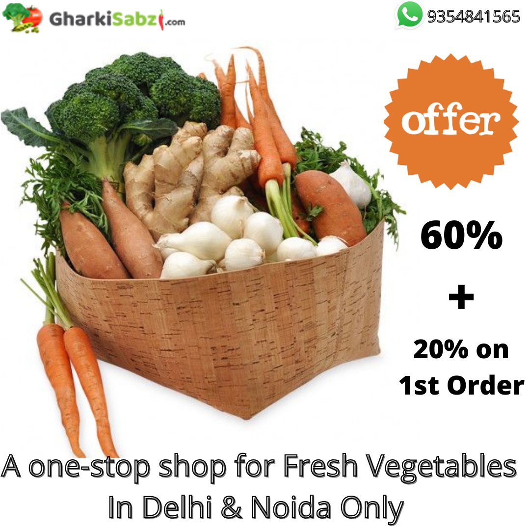 gharkisabzi's tweet photo. Get ready for an exciting shopping experience!
60% discount + 20% Extra
Using code FRESHUSER in our online store @ https://t.co/or724QSzcj

Hurry up, limited period offer! 

#Gharkisabzi #diwali2020 #offers #freshvegetables #vegetableonline #shopping #Sabzi https://t.co/P5SaMKYD8E