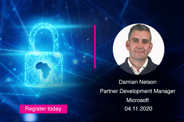 LiquidInTech's tweet photo. Join our #CyberSecurityWebinar on 4 Nov. 
Our guest speaker, Damian Nelson from @Microsoft will be exploring how to protect your remote workers with Identity &amp; Access Management. Register at https://t.co/DmrlAxQp0N 
#LiquidSecure #CyberSecurity #BuildingAfricasDigitalFuture https://t.co/K0DPoGvOYj