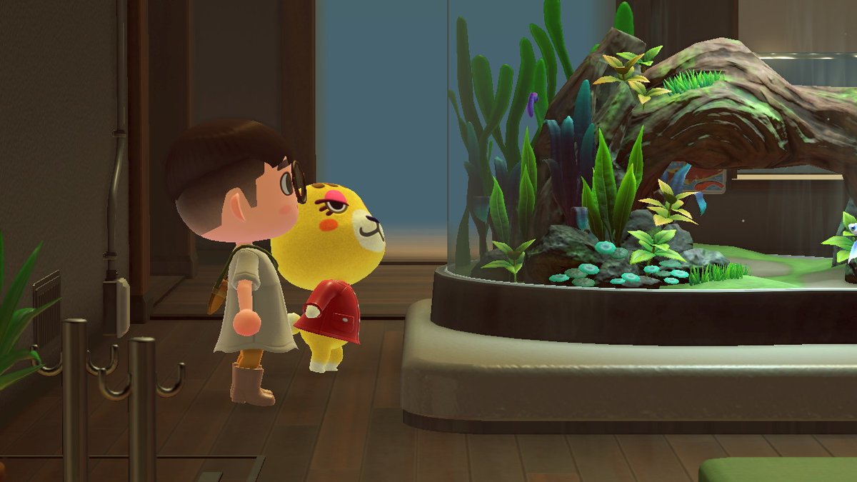 AcnhAsia's tweet photo. Aquarium date with Tammy https://t.co/urSU3TUgh7
