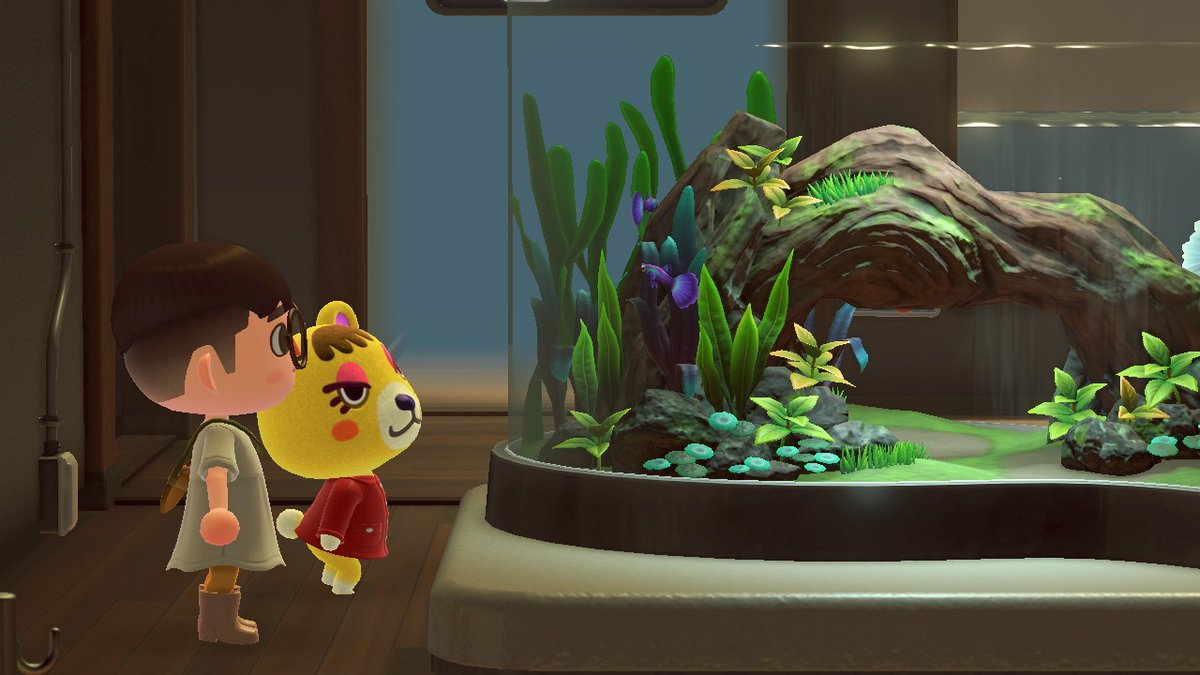 AcnhAsia's tweet photo. Aquarium date with Tammy https://t.co/urSU3TUgh7