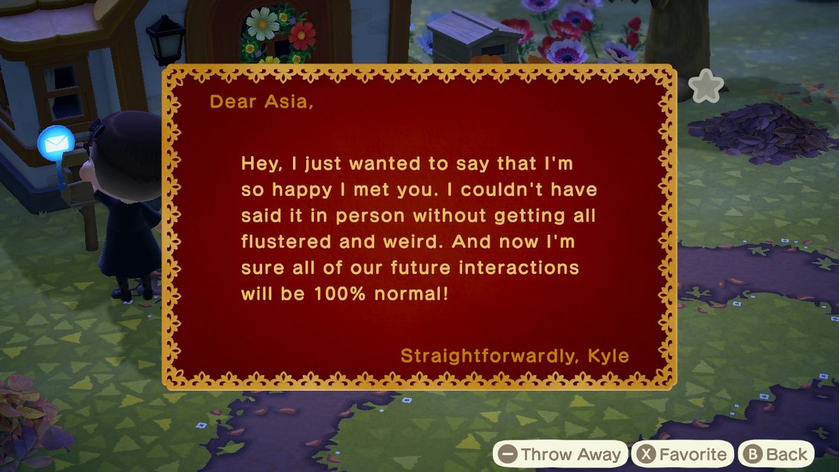 AcnhAsia's tweet photo. Kinda wanted Kyle to move out, then this happened https://t.co/1MOnbOBlCj