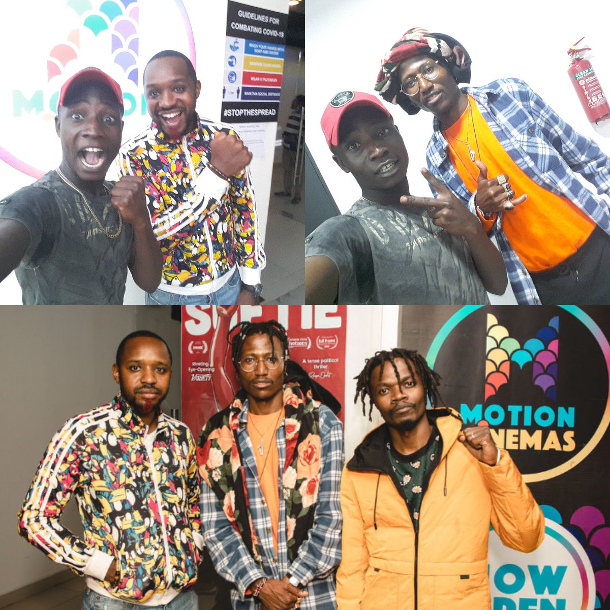 cicinokevincic's tweet photo. The Gang Gang Turned up. SoftieTheFilm on Big Screens @ motioncinemas, get to watch the film,,
#softiethefilm #motioncinemas #greenspanmall @bonifacemwangi @octopizzo @juliani @samsoko https://t.co/qJwBZZSPq1
