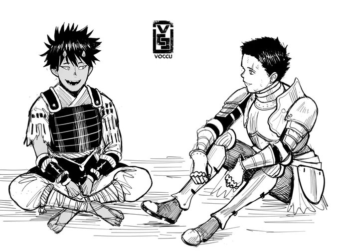 Inktober Day 28: The young Ashigaru and foot soldier 