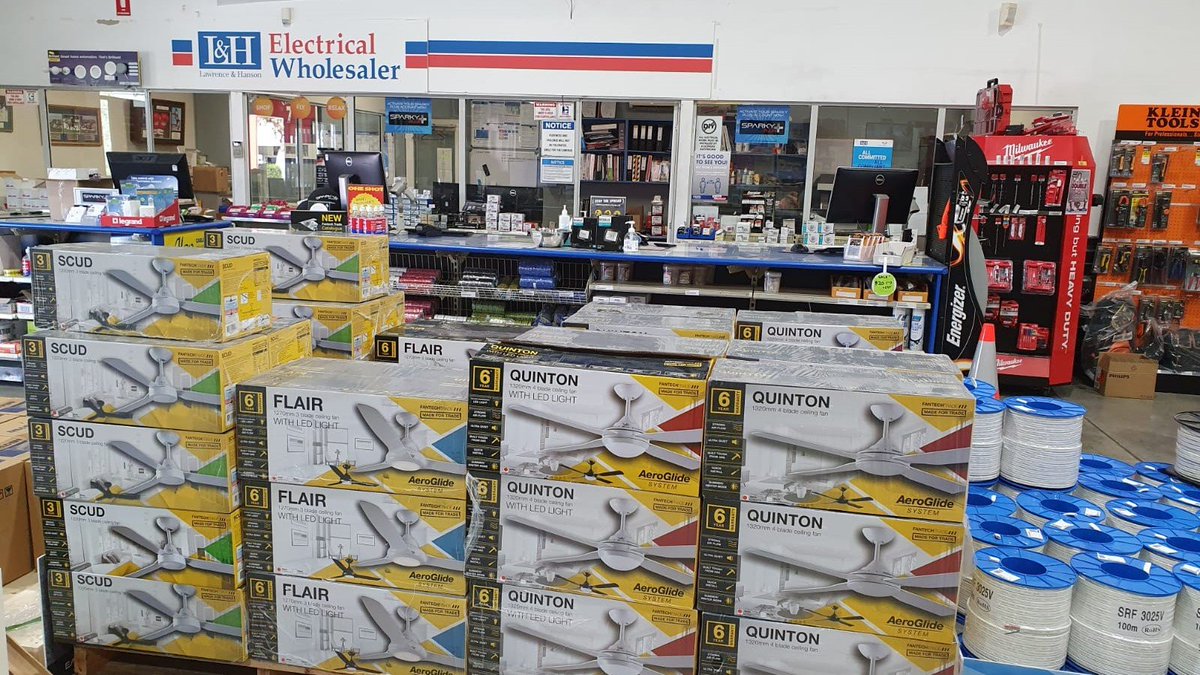 fantechtrade's tweet photo. #FantechTrade Ceiling Fans available at L&amp;H Myaree, to help keep cool this summer! 😎

To learn more about our range visit: https://t.co/NAyZZ3Yrnb https://t.co/Rw6RNj31fm