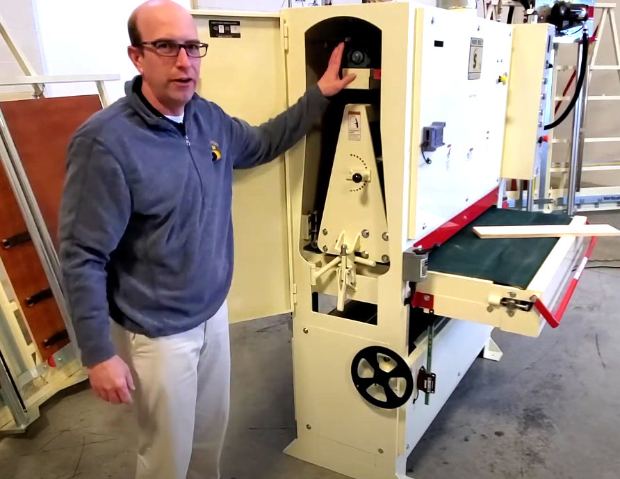 Pulling the machine apart: a Live Demo at #IWFConnect by Shawn Larkin <a href="/safetyspeed/">Safety Speed Mfg.</a>  American-made wide belt sanders. Over 90 more Live Demo's are scheduled for the next two days. Register free iwfconnect.com