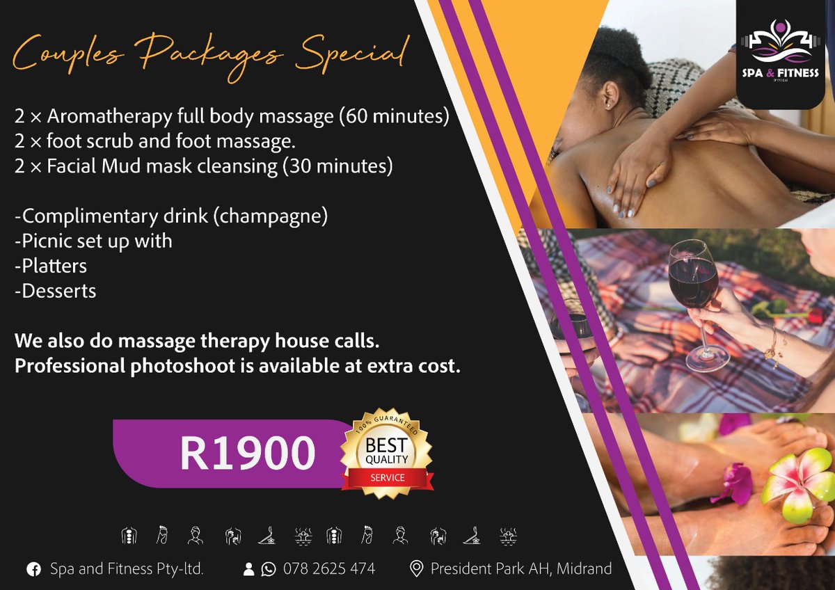 spa_and_fitness's tweet photo. BOOK NOW!!!
#anniversaryCelebration
#BabyshowerCelebration
#birthdayPartiesCelebration
#DJSBU
#3sixtylife
#JubJubConference
#JuveBarca
#SIZWE https://t.co/7R0cUKWn38