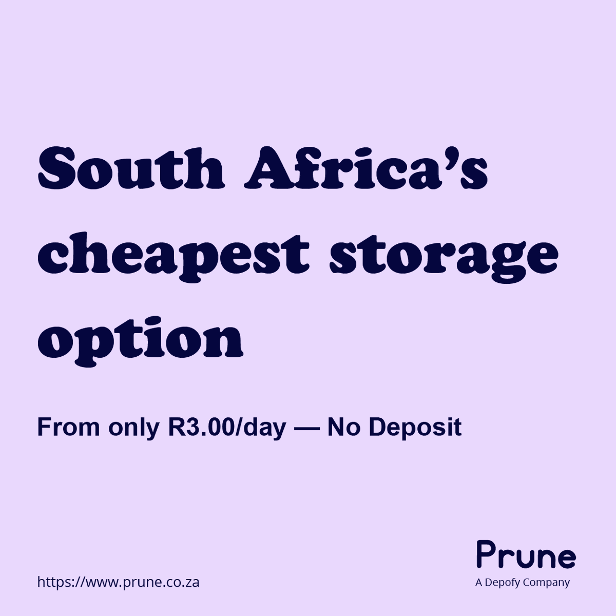 Depofy_SA's tweet photo. Paying a lot for storage?

Get Cheap and reliable storage for personal and business use from only R3.00/day — No Deposit required

#deposit-free #storage #prune #depofy https://t.co/BxFDftNsR8