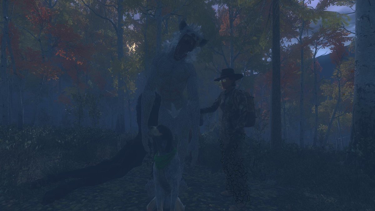 NitaThePoodle's tweet photo. ππΈ It's #theHunterClassic Halloween! π»πΊ And this year, while hunting with Trigger2121, we found (π
uhm, it found us and wanted us dead) an ALBINO! An awesome feeling. Only the 2nd year I have the nerve to participate in the werewolf hunt. ππ #theHunterGame #TimbergoldTrails https://t.co/WLoxaXa15B