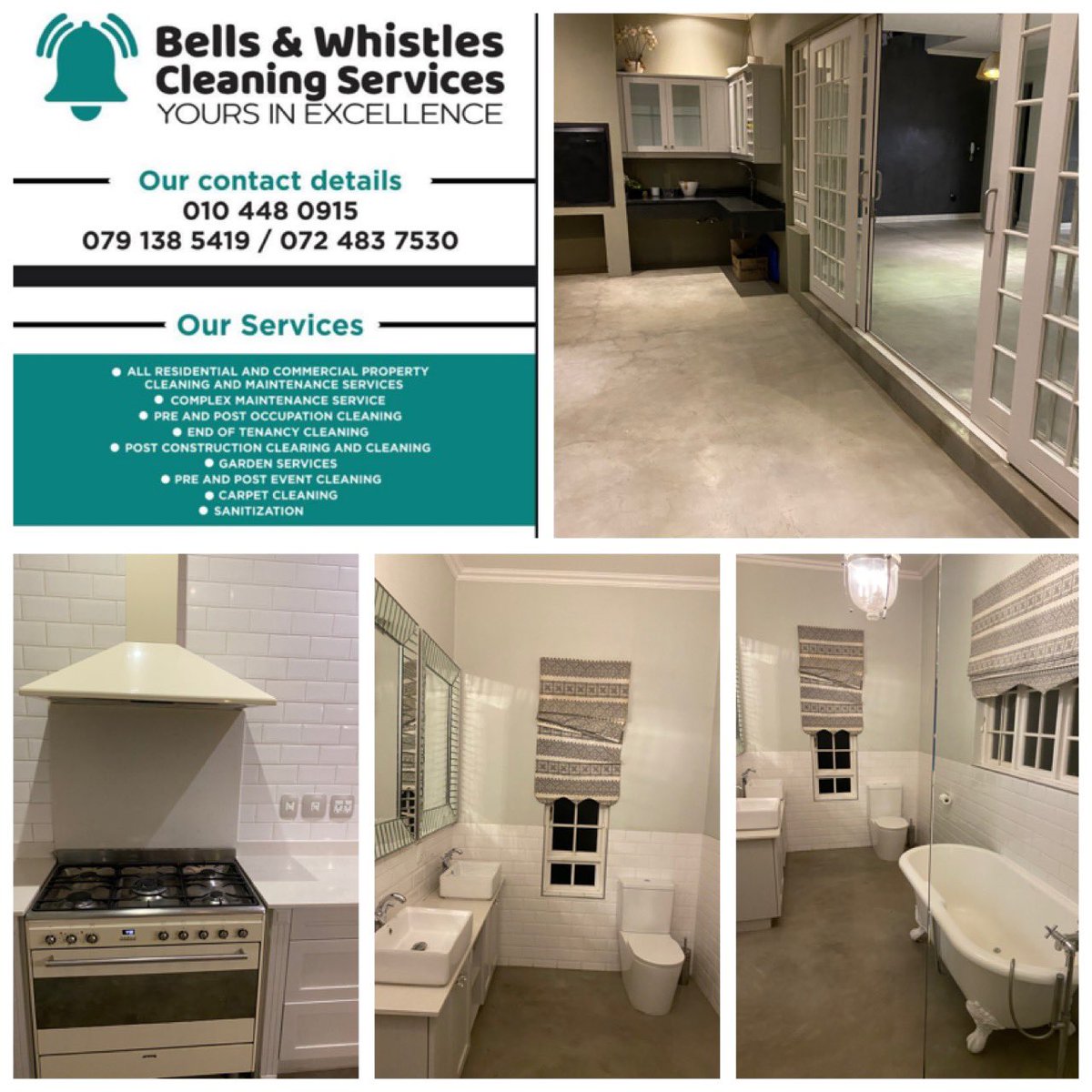 Bells & Whistles Cleaning Services (bellswhistlesza) Twitter
